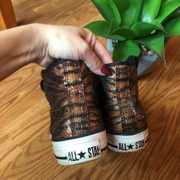 Tiger print sequence Converse Chuck Taylors - Picture 6 of 7